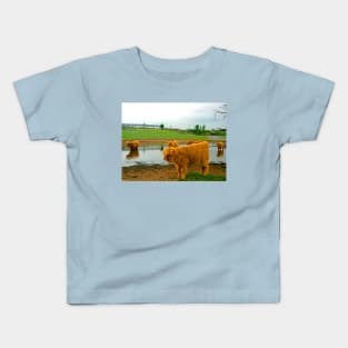 Hielan Coo Fold Kids T-Shirt